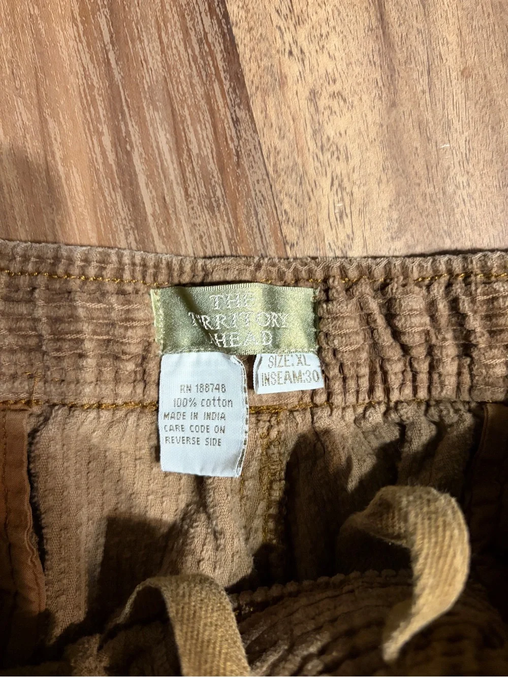 Men's Brown Corduroy Pants - Casual Relaxed Fit 100% cotton